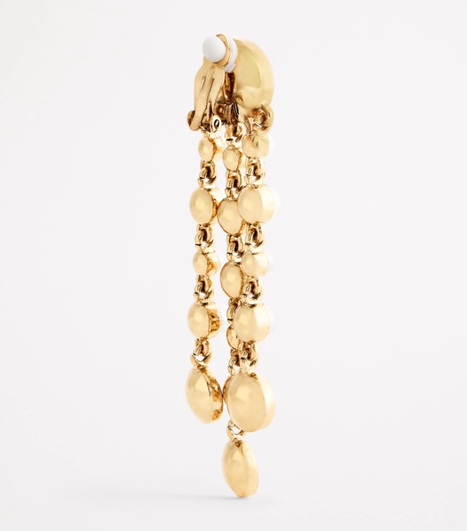 Pearl and Rhinestone Chandelier Earrings