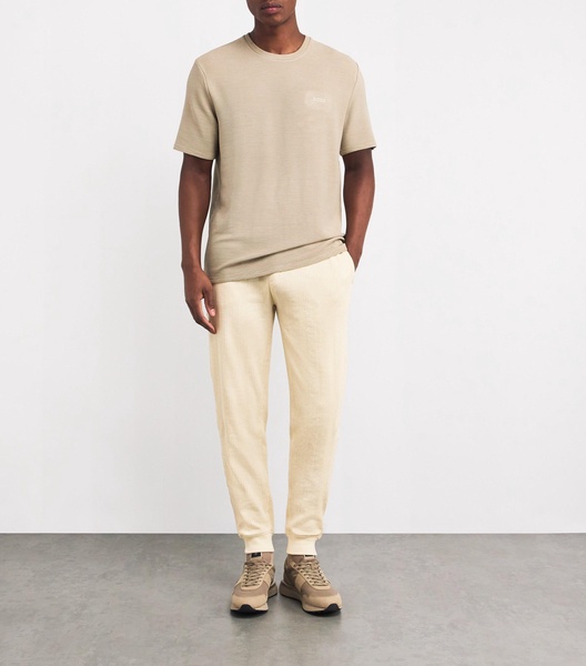 Cotton-Blend Waffle Sweatpants
