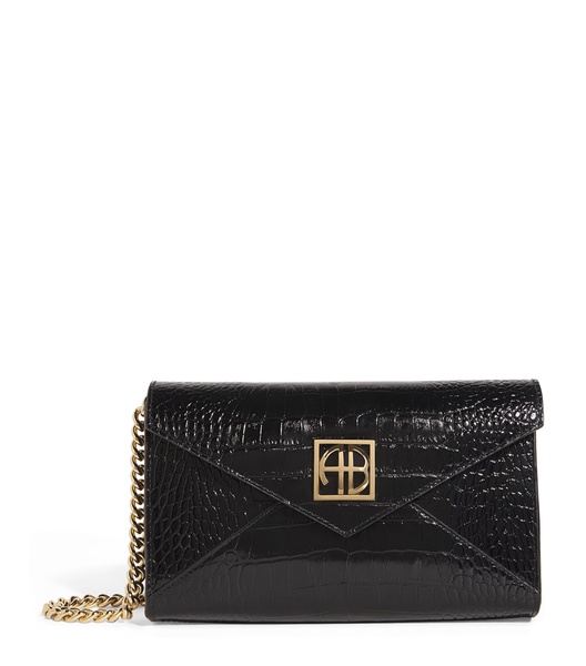 Small Croc-Embossed Elly Clutch