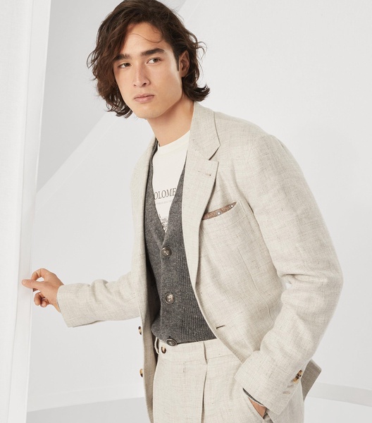 Linen-Cotton Cardigan