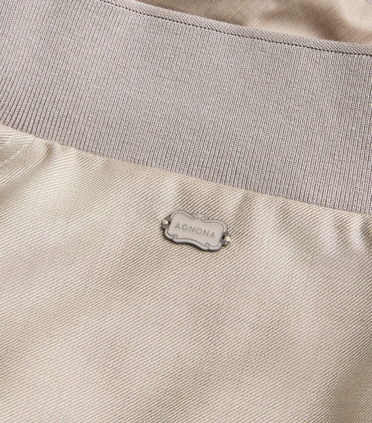 Cashmere-Silk Bomber Jacket