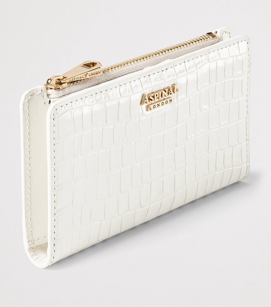 Croc-Embossed Leather Mayfair Wallet