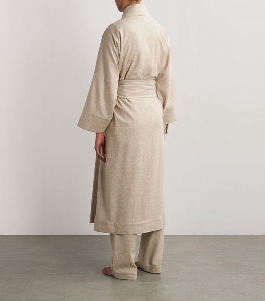 Lambswool-Cashmere Athens Robe