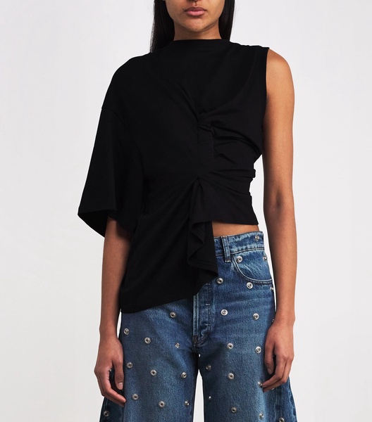 Organic Cotton One-Sleeve Top