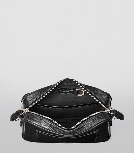 Leather Reporter East West Messenger Bag
