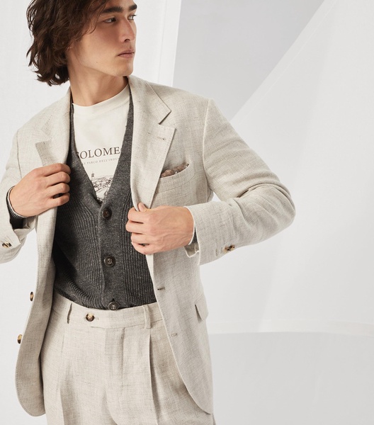 Linen-Cotton Cardigan