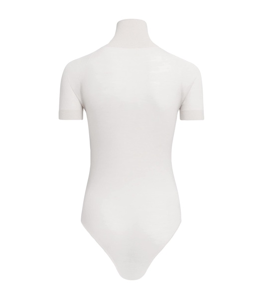 Wool Short-Sleeve Bodysuit