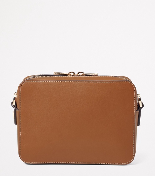 Leather Slot Weave Camera Bag