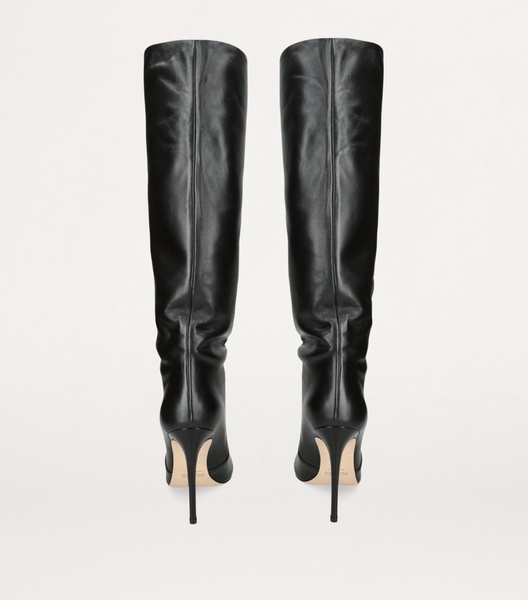 Leather Stiletto Knee-High Boots 105