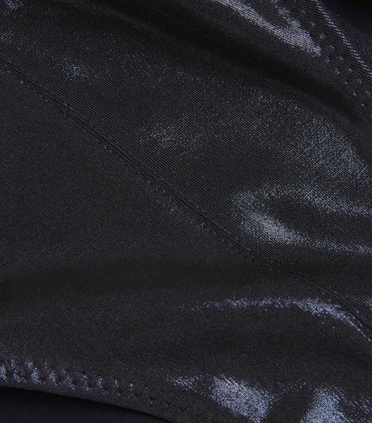 Metallic High-Rise Bikini Bottoms