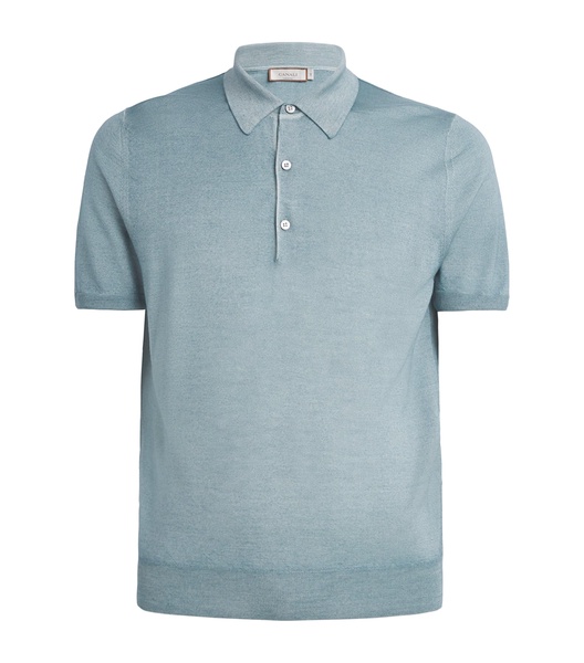 Wool-Silk Polo Shirt
