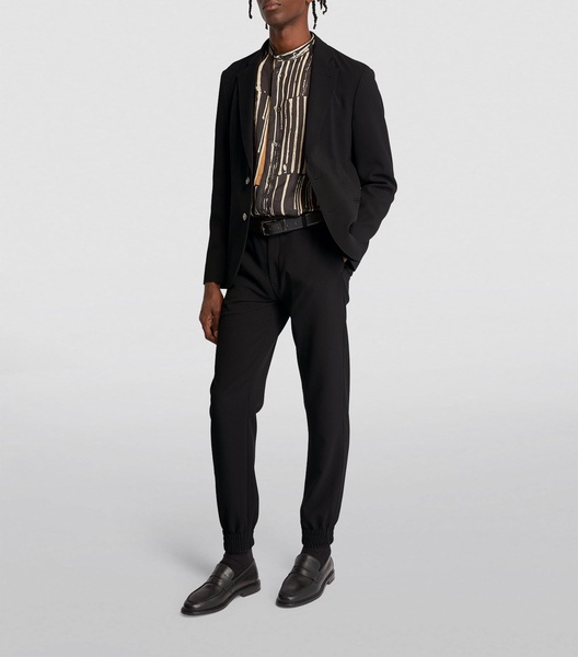 Crepe Single-Breasted Blazer