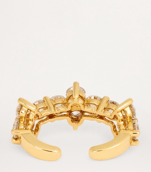 Yellow Gold and Diamond Vivi Ear Cuff