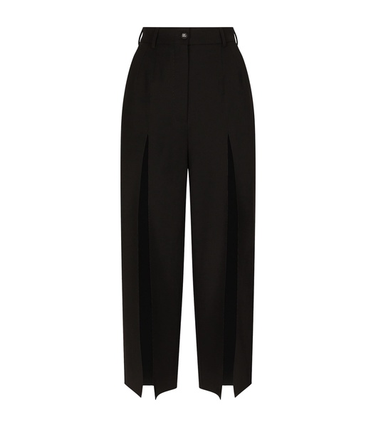 Gabardine palazzo pants