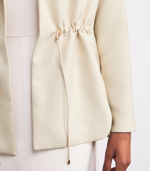 Wool-Silk Drawstring Jacket