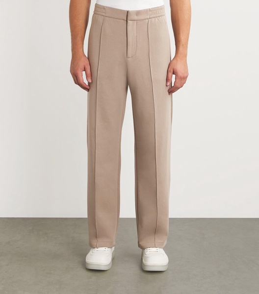 Cotton-Blend Straight Trousers
