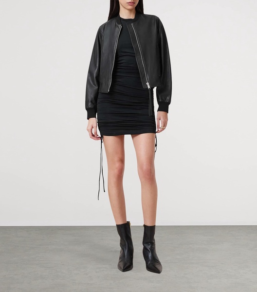 Leather Orten Bomber Jacket