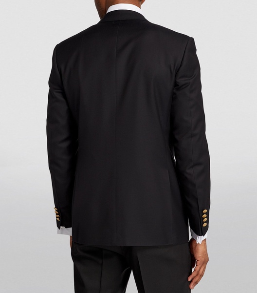 Wool Single-Breasted Suit Jacket