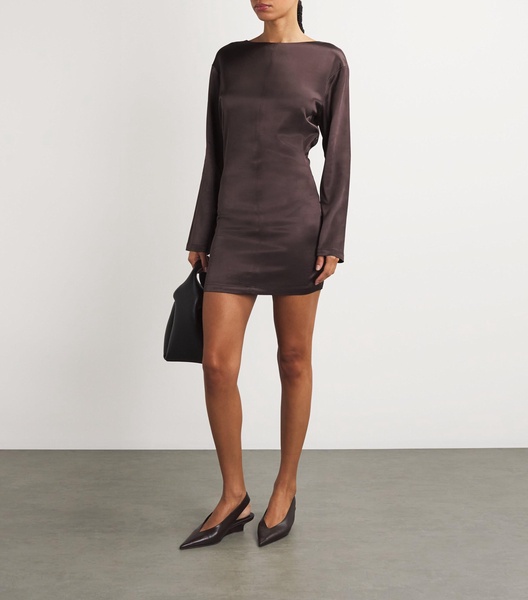 Satin Pointe Mini Dress