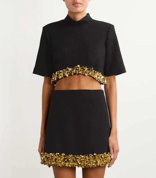 Embellished Jalen Crop Top