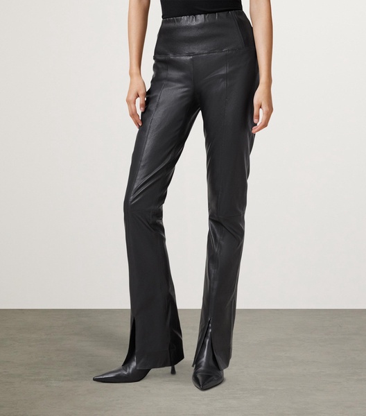Leather Cora Flared Trousers