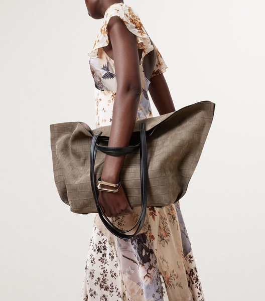 Leather Phoenix Tote Bag