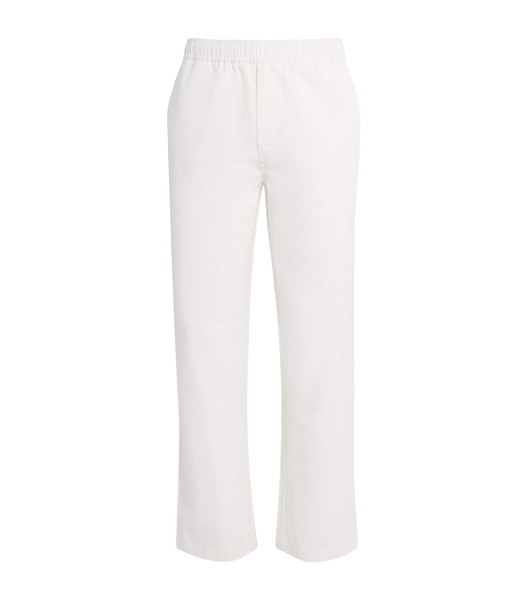 Cotton-Blend Jabari Straight Trousers