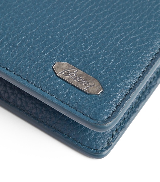 Leather Metal-Detail Wallet
