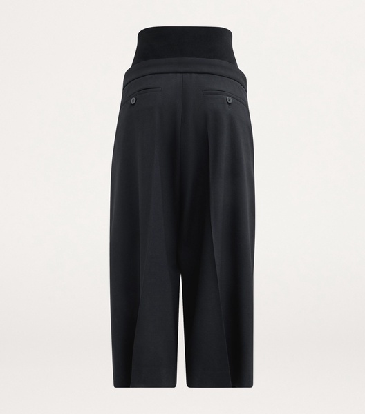 Stretch-Wool Knitted-Band Shorts