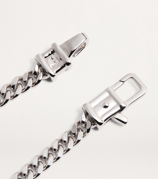 Medium Sterling Silver Curb Chain Bracelet