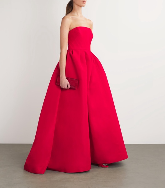 Silk Strapless Ball Gown