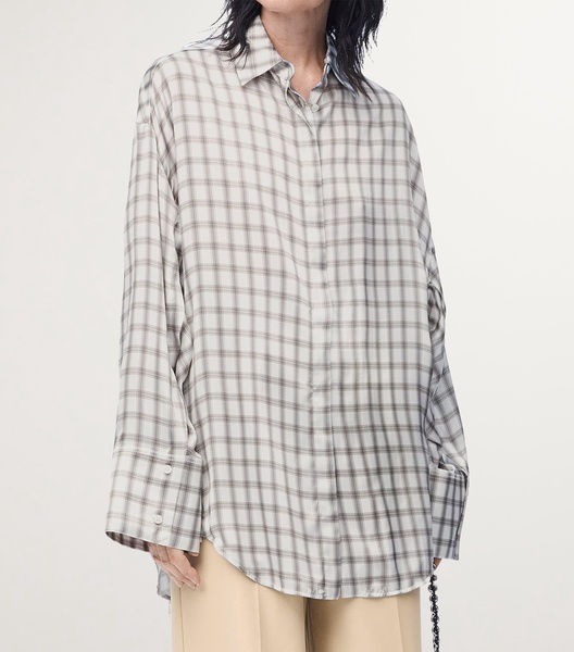 Silk Check Shirt