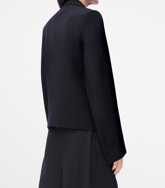 Wool Exaggerated-Sleeve Blazer