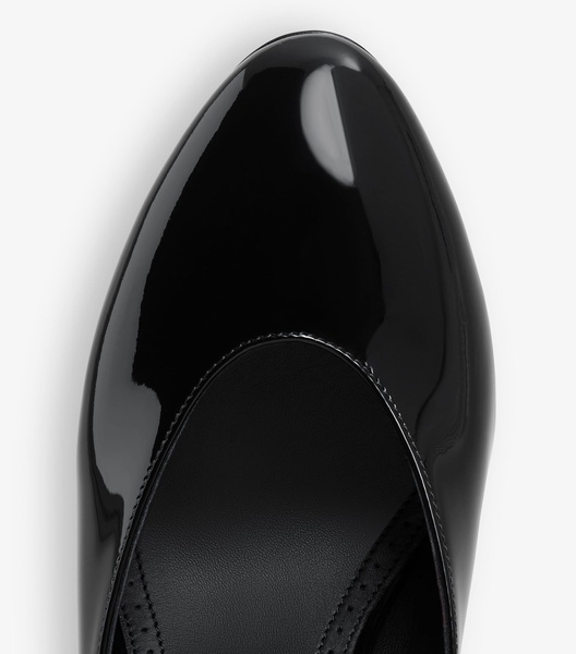 Patent Leather Decollete Mules 90