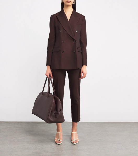Cotton-Blend Cropped Bing Court Trousers