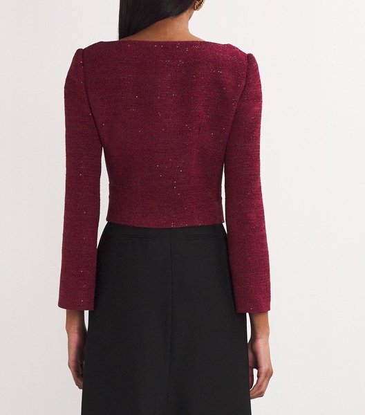 Tweed Sequin-Embellished Jacket