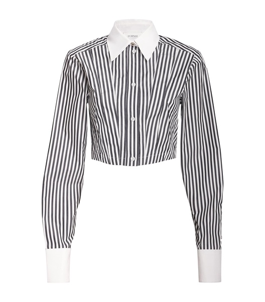 Stripe Cropped Shirt