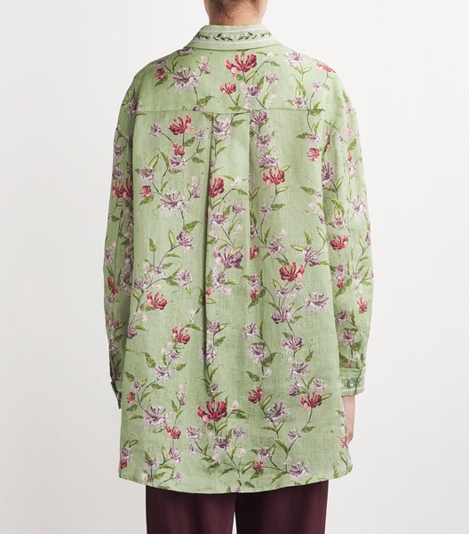 Linen Floral Print Cecilia Shirt