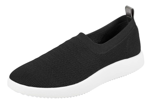 Aerosoles Women's Neck Sneaker, Black Fabric, Medium