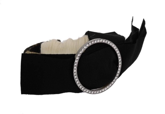 Dolce & Gabbana  Black Crystal White Diadem Headband