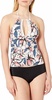 high-neck tankini top in pink