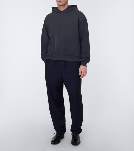 Logo cotton-blend hoodie