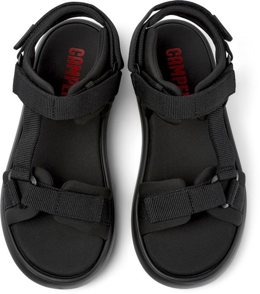 Black Textile Sandal for Men