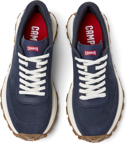 Blue Nubuck and Textile Sneakers for Men.