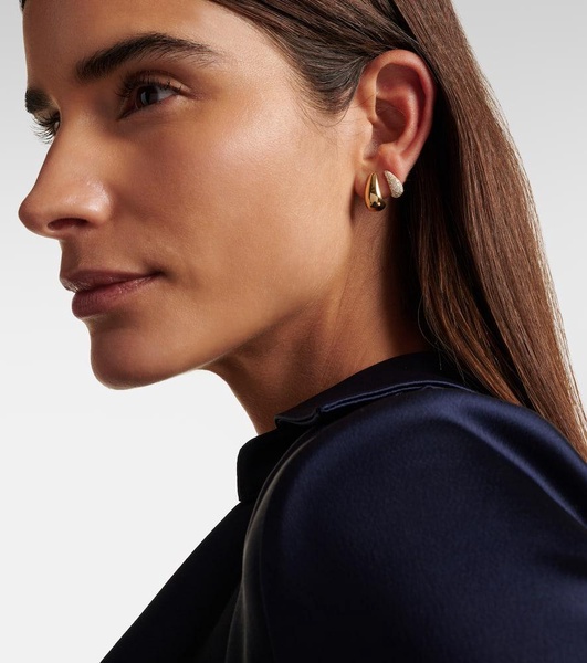 Claw 18kt gold earrings