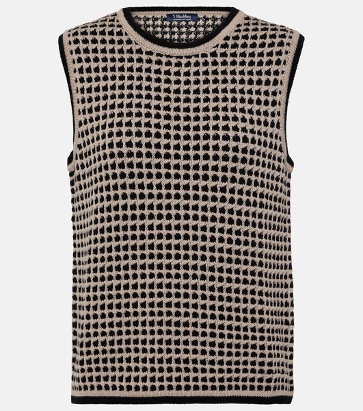 Fleres patterned cotton sweater vest