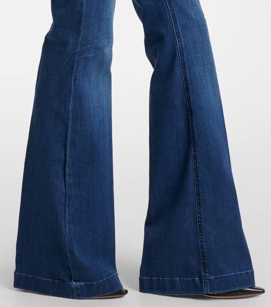 Tropea mid-rise flared jeans