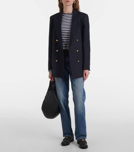 High-rise straight jeans
