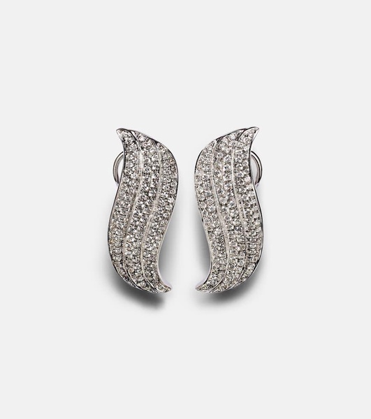 Celeste Small 18kt white gold earrings with diamonds