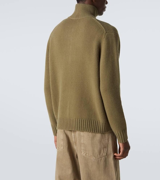 Half-zip cashmere sweater